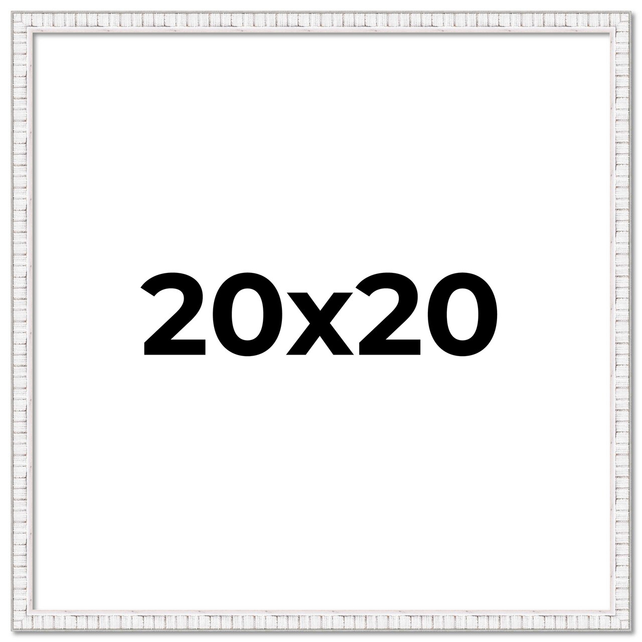 20x20 Textured Picture Frame with UV-Resistant Acrylic & Acid Free Backing, Available in 6 Finishes - Black, Blue, Brown, Gold, Grey, and White